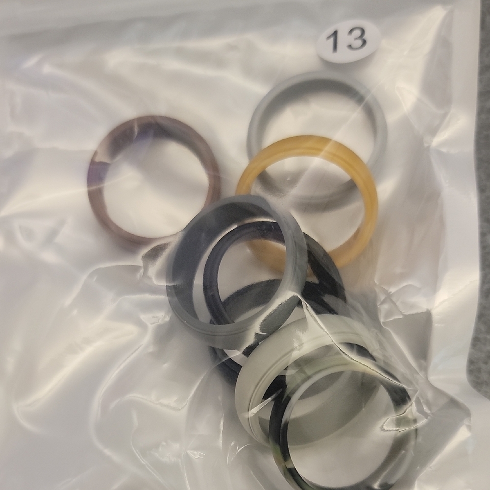 Men's Multicolor Silicone Ring Set